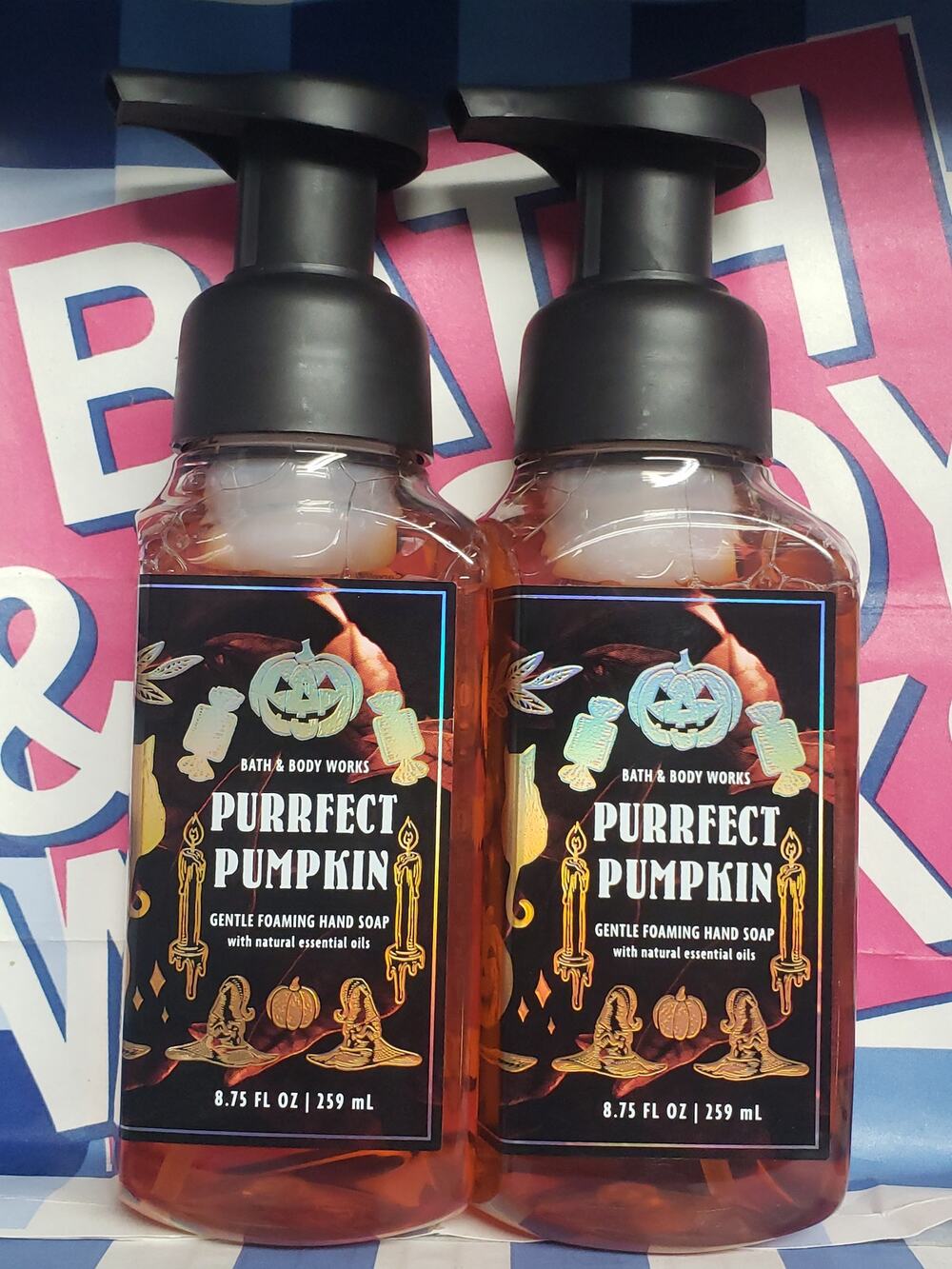 BBW Purrfect Pumpkin Gentle Foaming Hand Soap 2 Pack